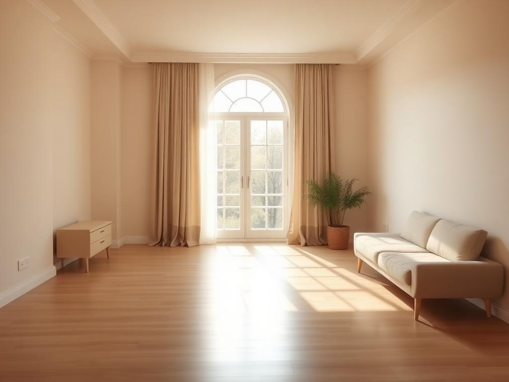 Compassionate Traceless technician quietly cleaning a bedroom after an unattended death, with unmarked equipment and full discretion.